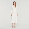 Rhinestone knit maxi dress