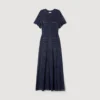 Rhinestone knit maxi dress