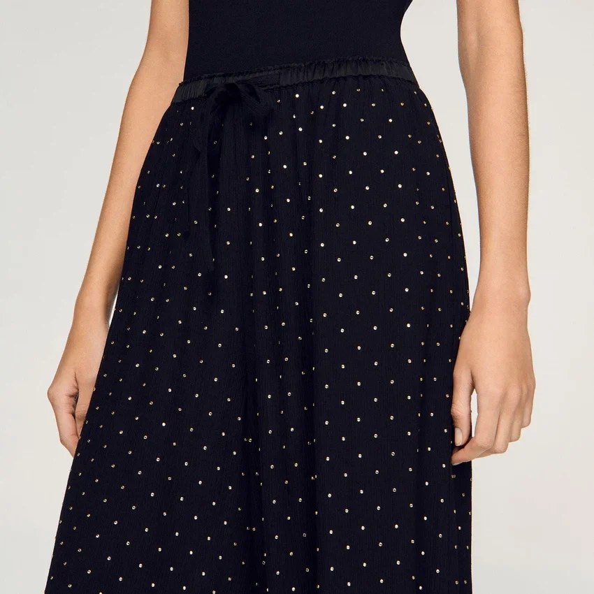 Rhinestone wide-leg trousers Rhinestone wide-leg trousers