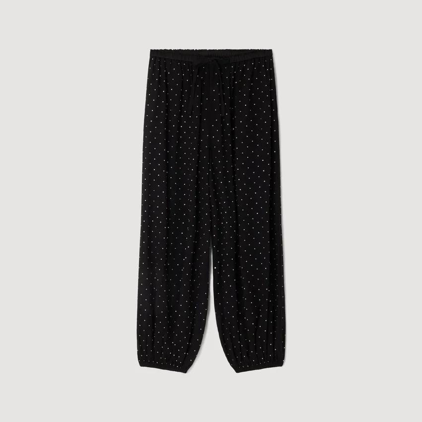 Rhinestone wide-leg trousers Rhinestone wide-leg trousers