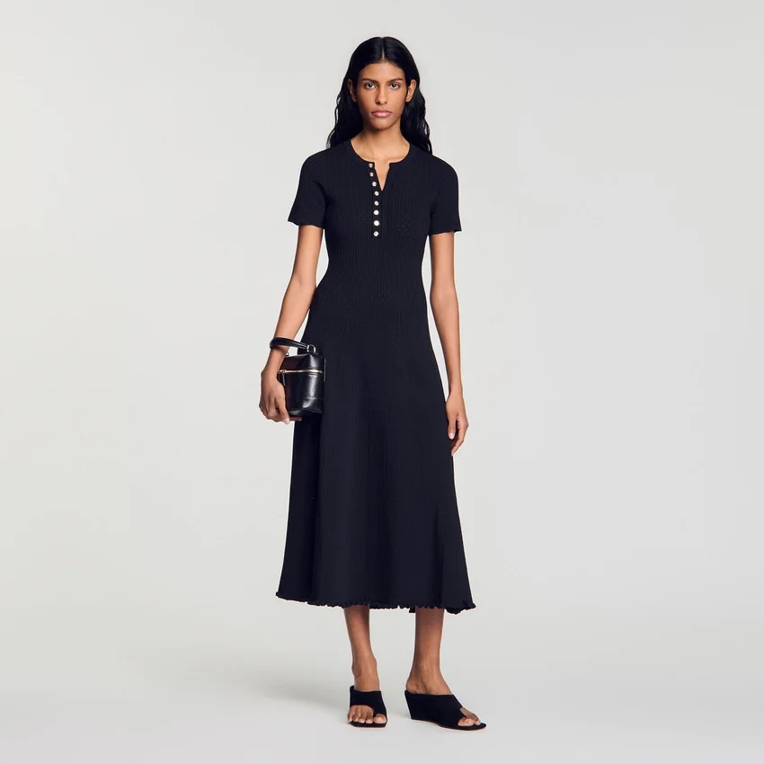 Ribbed knit midi dress Ribbed knit midi dress