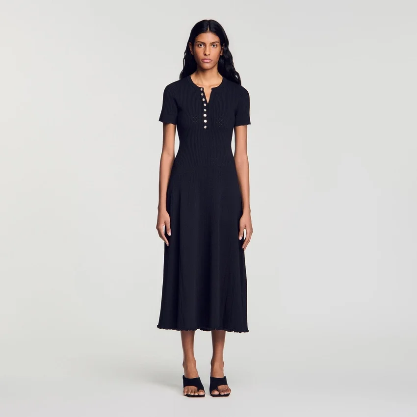Ribbed knit midi dress Ribbed knit midi dress