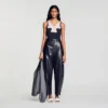 Ribbed vest top with lace Ribbed vest top with lace