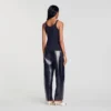 Ribbed vest top with lace Ribbed vest top with lace