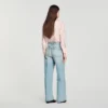 Straight-leg leather detail jeans Straight-leg leather detail jeans