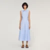 Striped cotton midi dress Striped cotton midi dress
