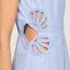 Striped cotton midi dress Striped cotton midi dress