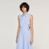 Striped cotton midi dress Striped cotton midi dress