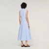 Striped cotton midi dress Striped cotton midi dress