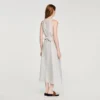 Striped cotton midi dress Striped cotton midi dress