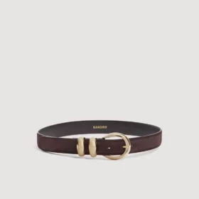 Suede leather belt