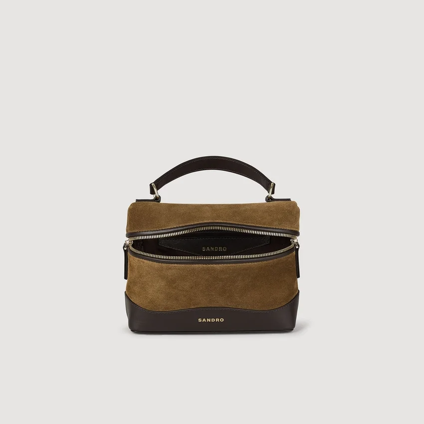 TANGOLINO leather and suede vanity bag TANGOLINO leather and suede vanity bag