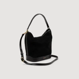 TANGOSO suede and leather bucket bag