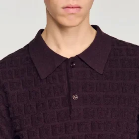 Terry knit polo shirt Terry knit polo shirt