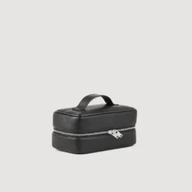 Toiletry bag in grained fabric Toiletry bag in grained fabric