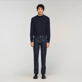 Raw slim-fit jeans