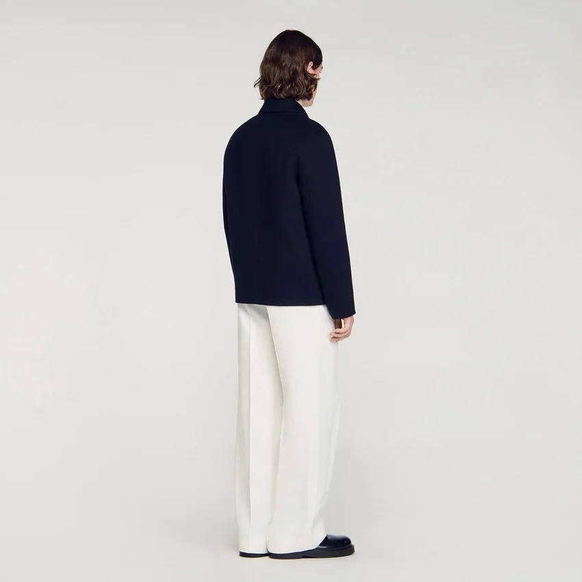 Wool jacket with regular collar Wool jacket with regular collar