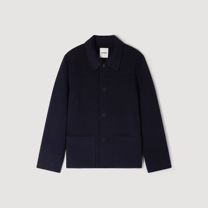 Wool jacket with regular collar Wool jacket with regular collar