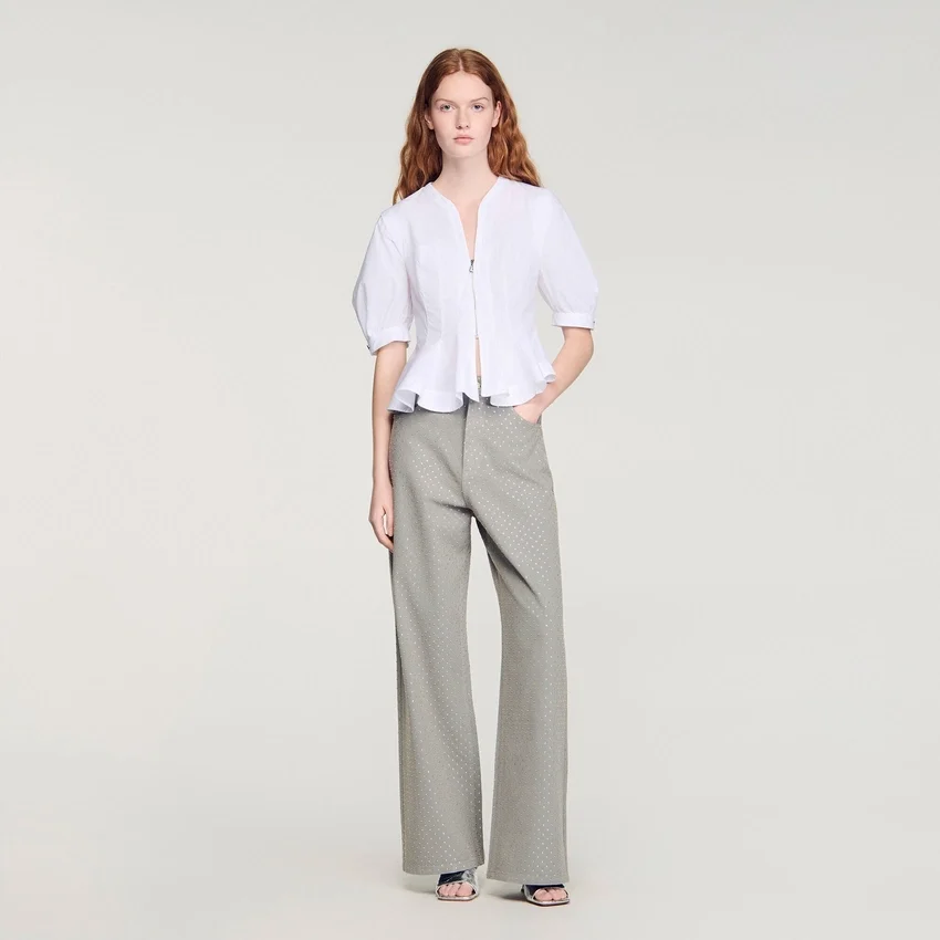 Zipped peplum shirt Zipped peplum shirt