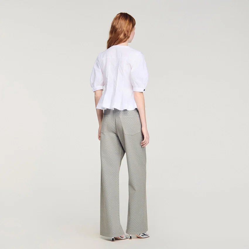 Zipped peplum shirt Zipped peplum shirt