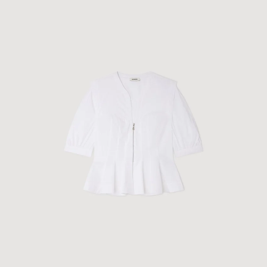 Zipped peplum shirt Zipped peplum shirt
